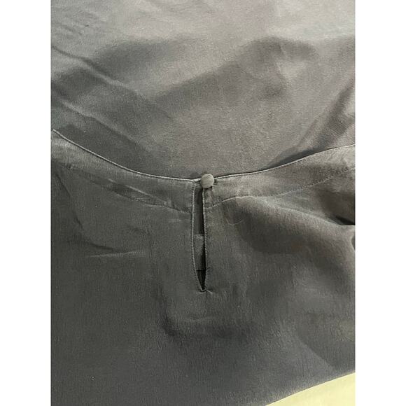 Oscar de la Renta Expressions Vintage Soft Black 100% Silk Long Sleeve Top sz LG - Picture 5 of 8